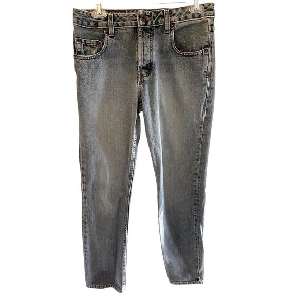 Silver Jeans Vintage Light Wash Button Fly Straight Leg Jeans L9618SU Size 30/32 - Picture 1 of 14